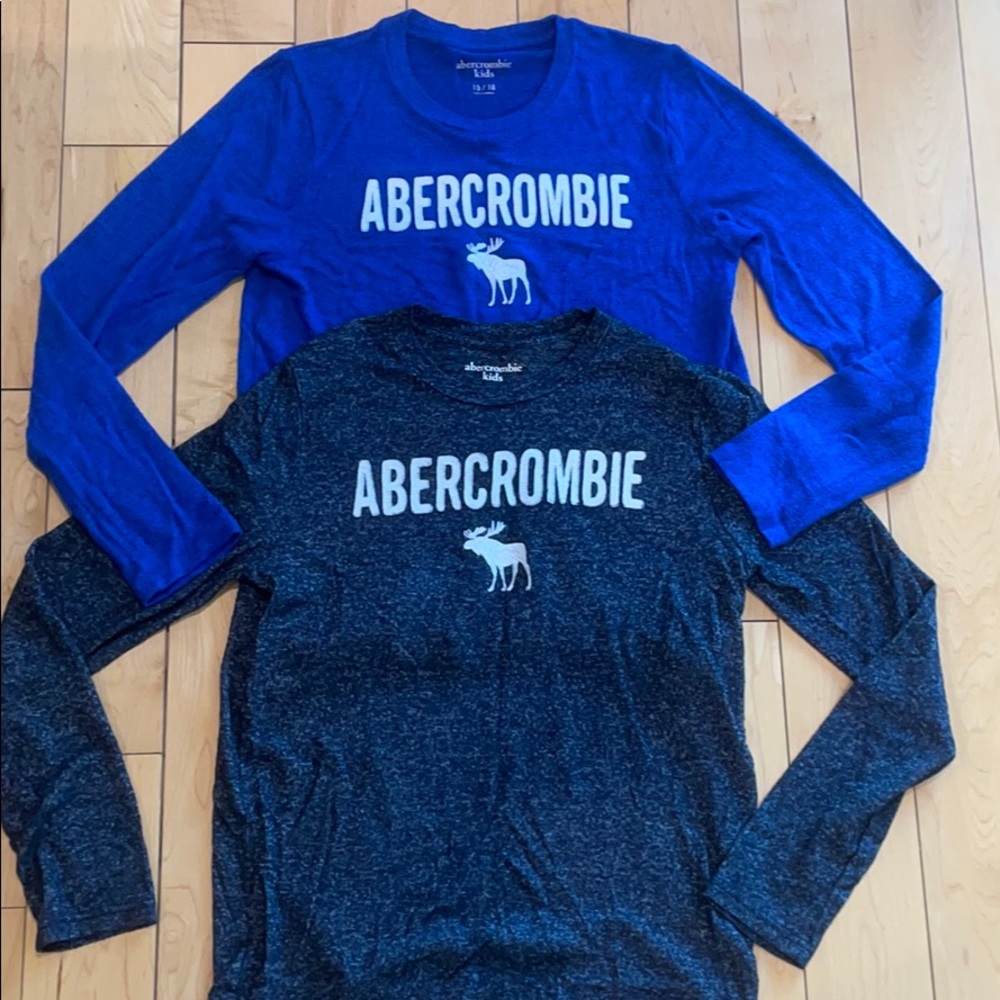 A&F  Kids Long Sleeve  Shirt Boys 15/16 (2 pack)